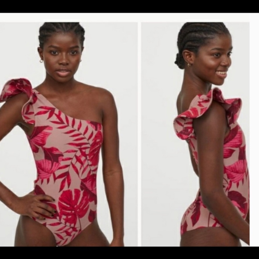 NWT Johanna Ortiz x H&M One-Shoulder Swimsuit - Picture 3 of 12